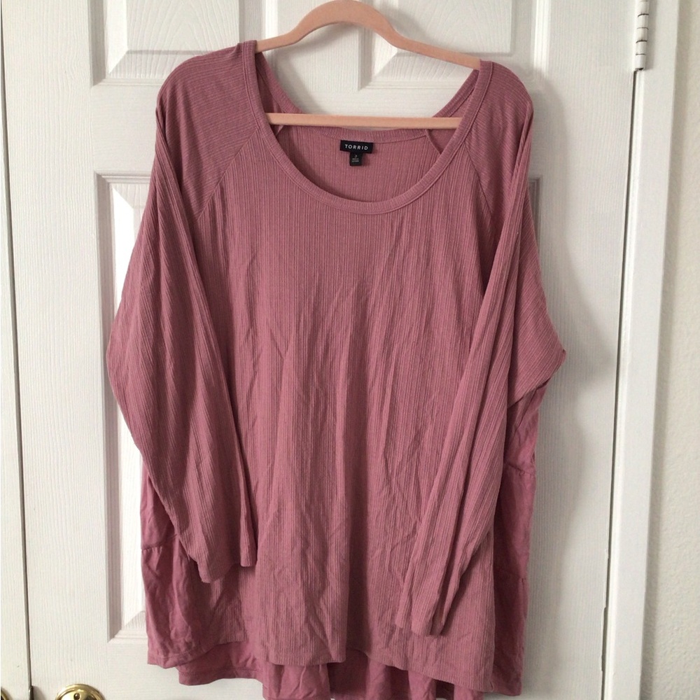 Torrid Mauve Long Sleeve Top